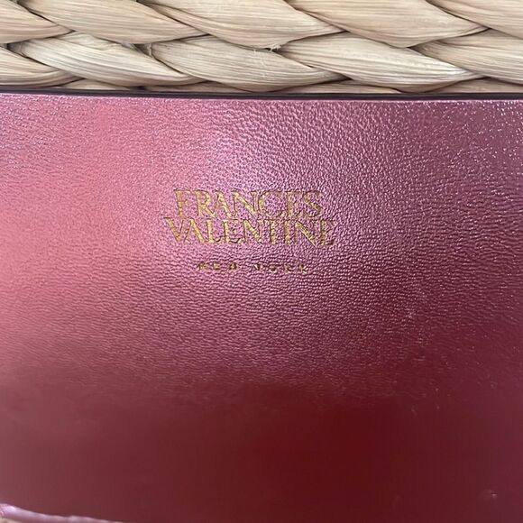 Frances Valentine Pink and Tan Woven Tote - Picture 2 of 9